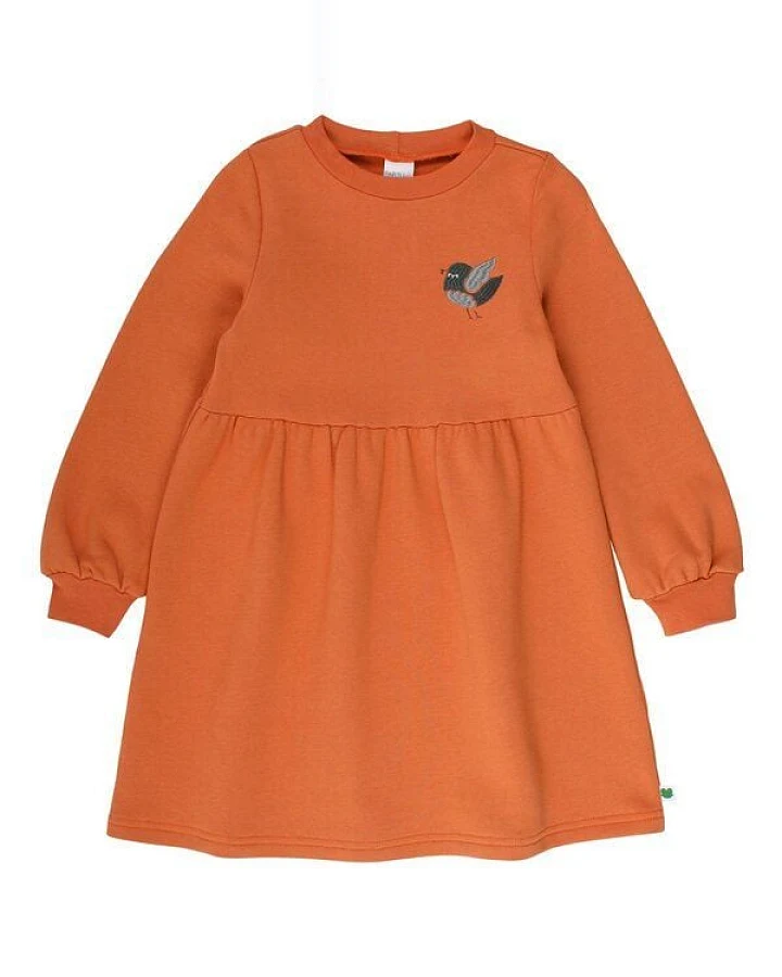 Fred's World by Green Cotton "Green Cotton" Sweatshirt-Kleid mit Vogel