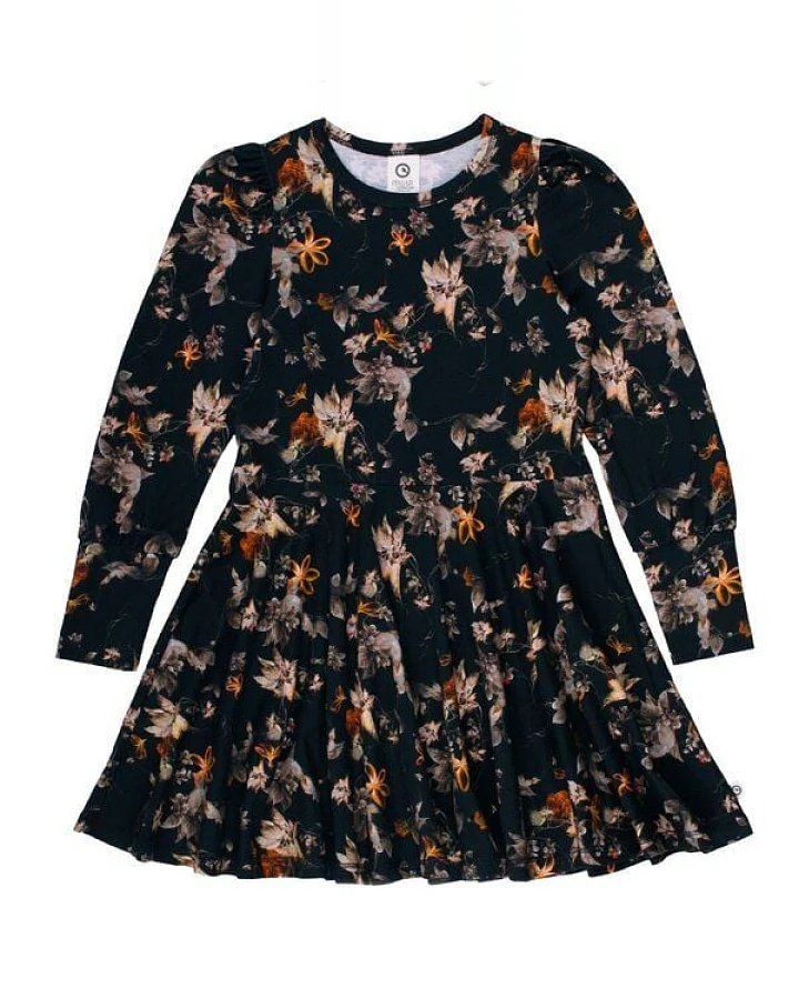 Fred's World by Green Cotton "Green Cotton" Kleid schwarz mit Blumendruck