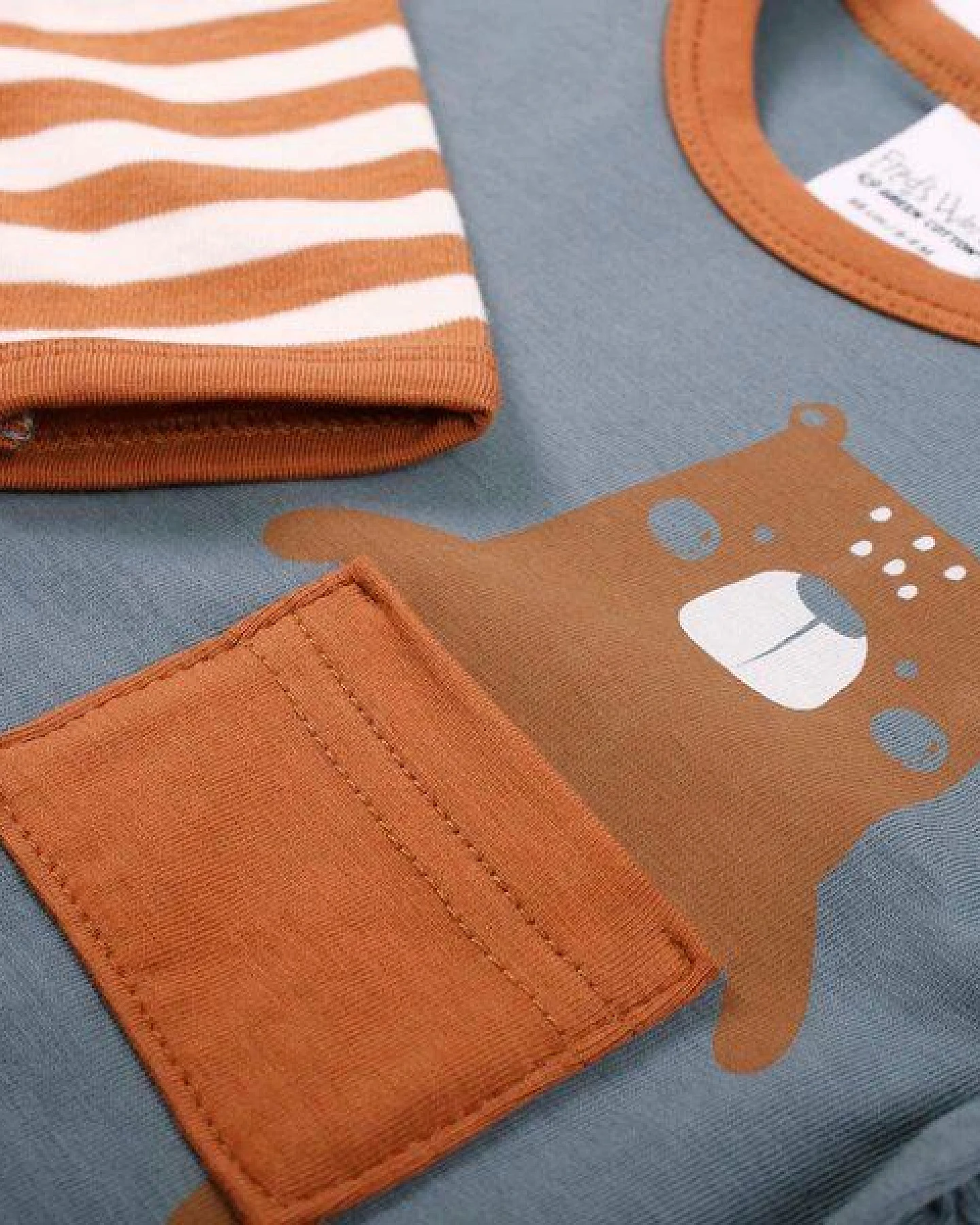 Fred's World by Green Cotton "Green Cotton" T-Shirt Bär Layer-Look – Ansicht 2