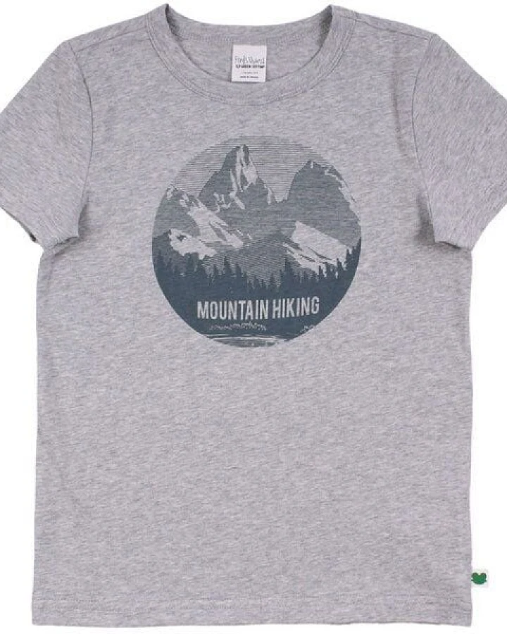Fred's World by Green Cotton "Green Cotton" Streifen-T-Shirt grau-meliert Mountain