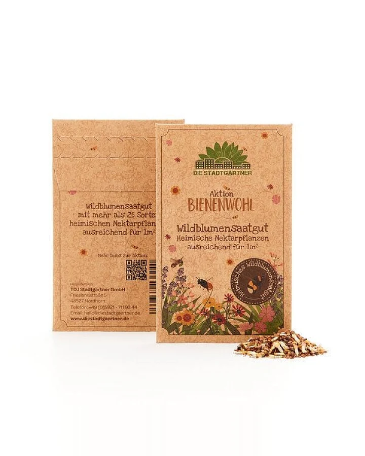 Die Stadtgärtner Blumensamen Bienenwohl I Samen von heimischen Nektarpflanzen