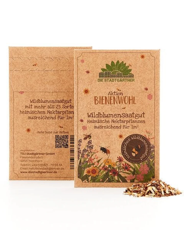 Die Stadtgärtner Blumensamen Bienenwohl I Samen von heimischen Nektarpflanzen