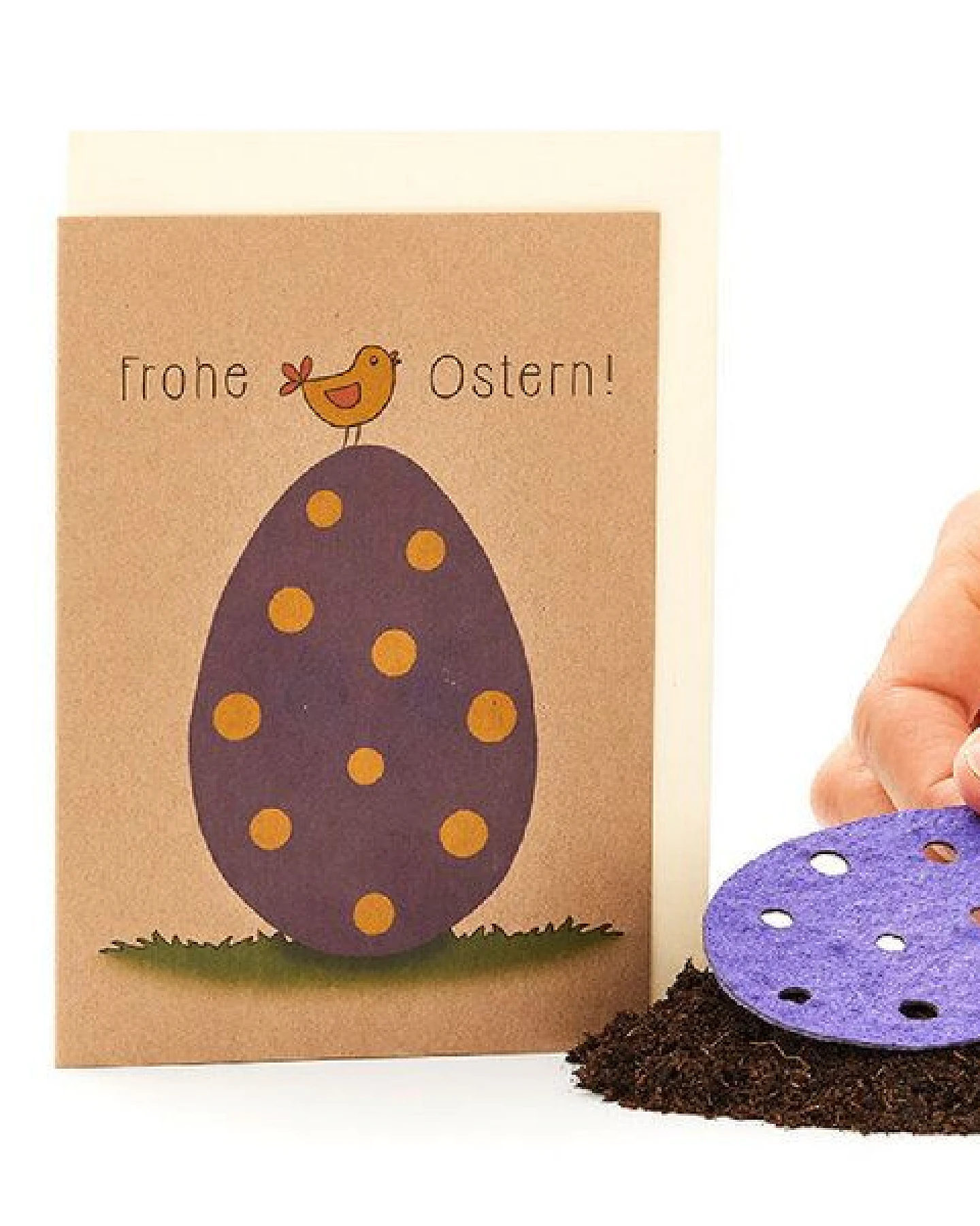 Die Stadtgärtner Osterkarte - Grußkarte zu Ostern - Mit Wildblumen-Saatpapier – Ansicht 2