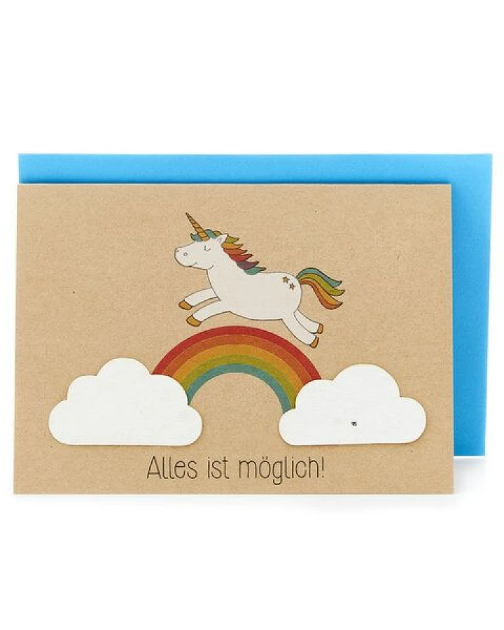 Die Stadtgärtner Einhorn & Regenbogen "Alles ist möglich"