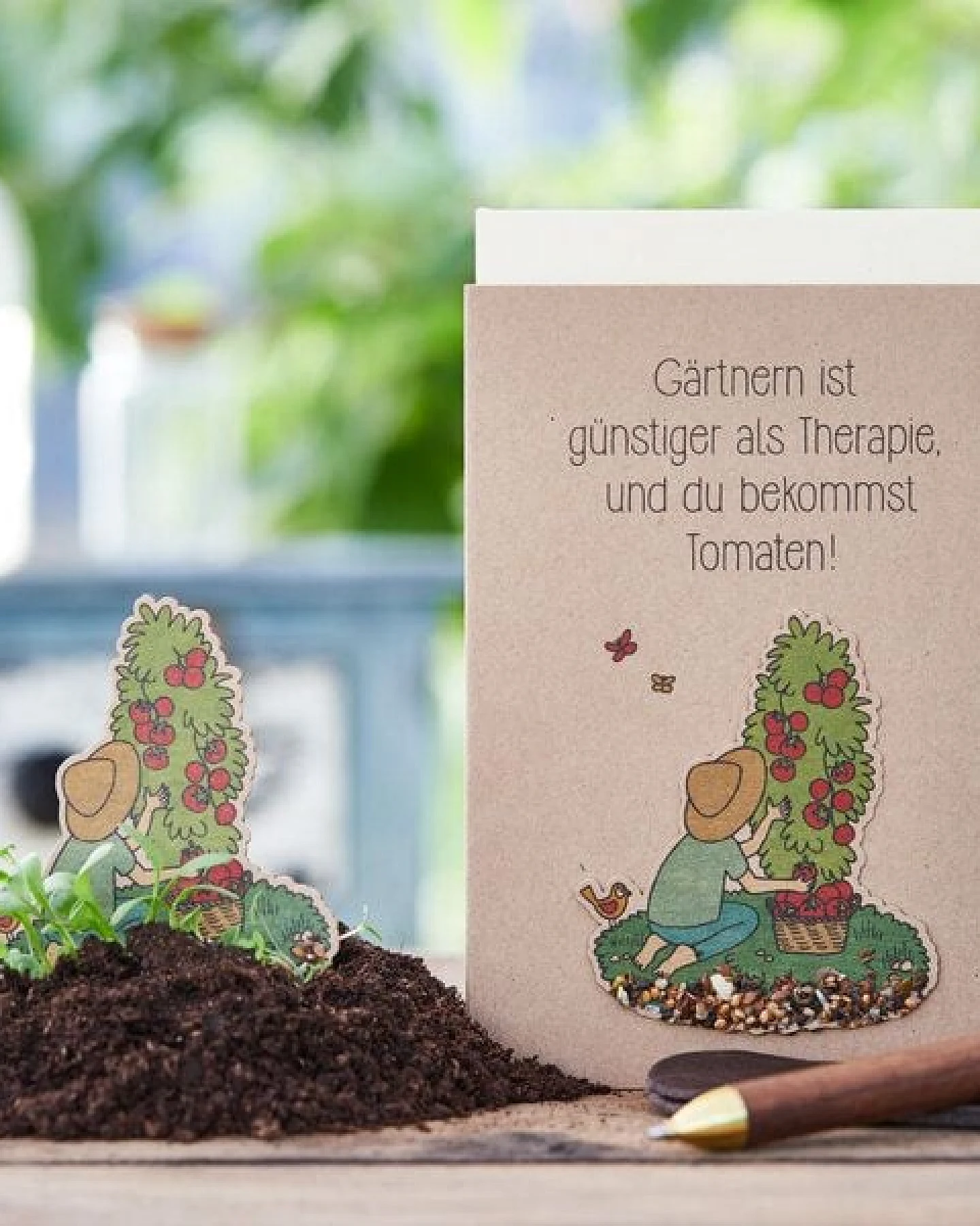 Die Stadtgärtner Pflanzbare Grußkarte mit Blumensamen – Ansicht 3
