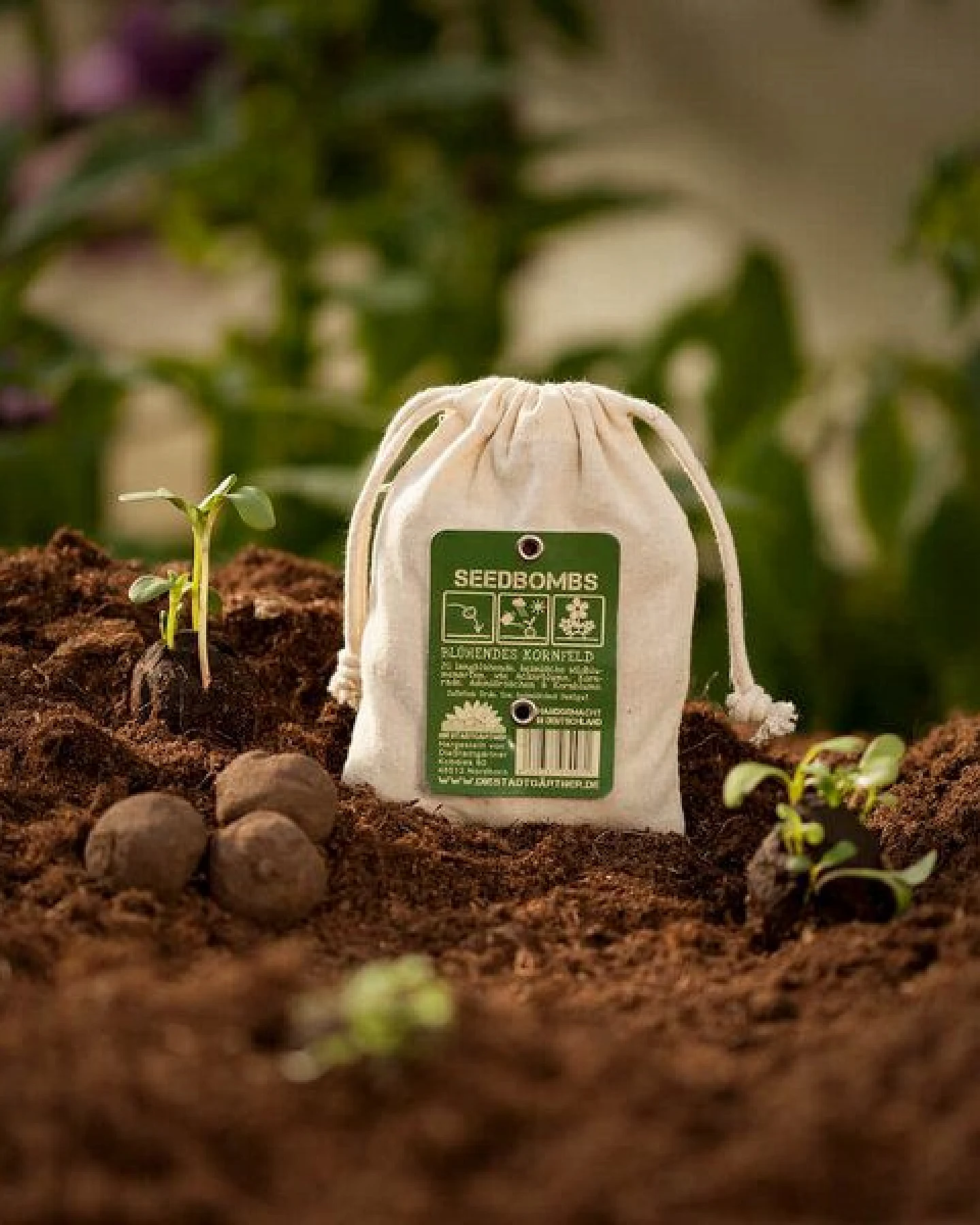 Die Stadtgärtner Seedbombs Blühendes Kornfeld I 8 handgemachte Wildblumen-Samenbomben – Ansicht 2