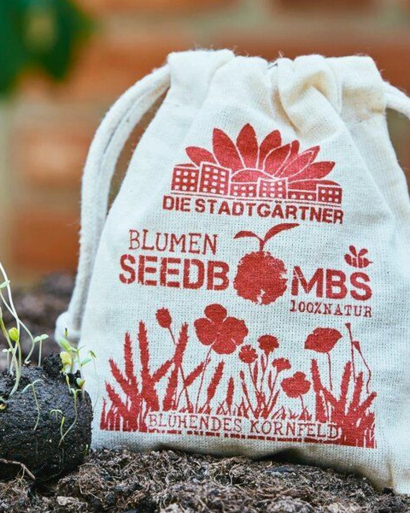 Die Stadtgärtner Seedbombs Blühendes Kornfeld I 8 handgemachte Wildblumen-Samenbomben – Ansicht 3