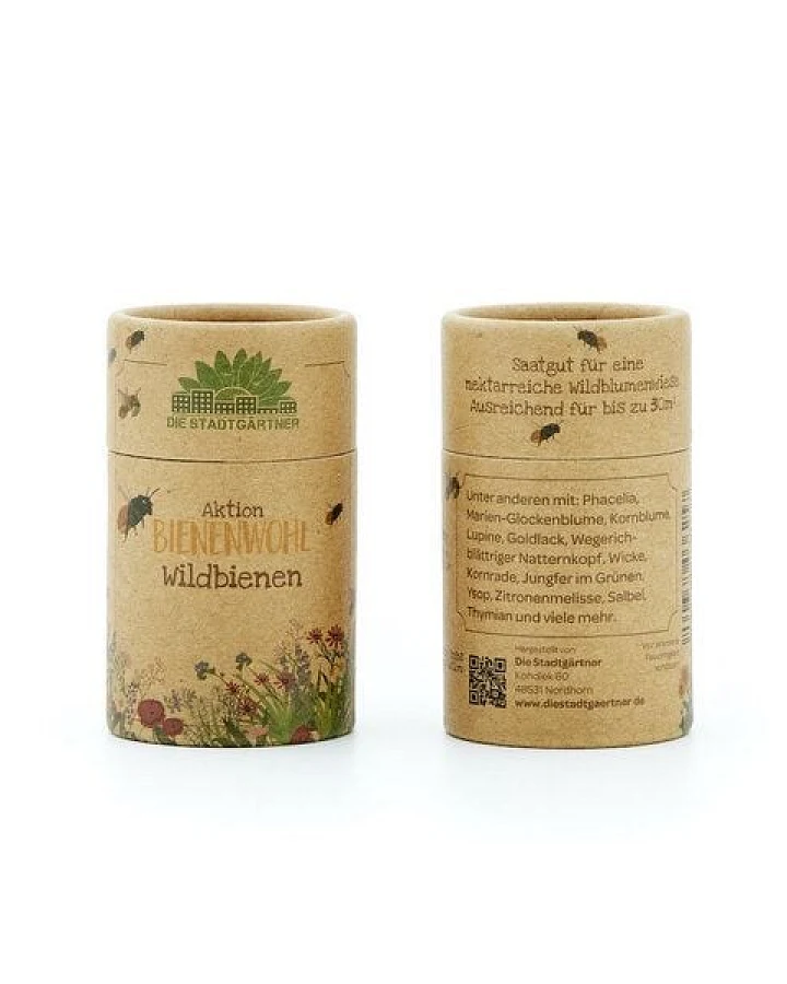 Die Stadtgärtner Samen-Mischung für Bienen mit Kornblume, Zitronenmelisse, Thymian etc.