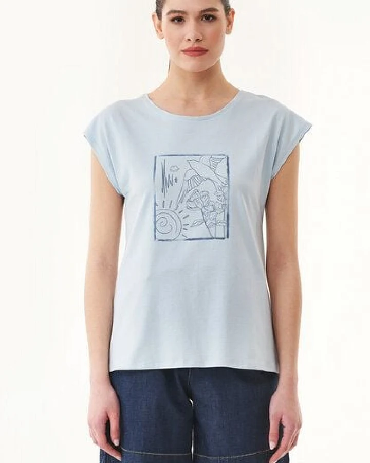 ORGANICATION T-Shirt aus Bio-Baumwolle mit Print