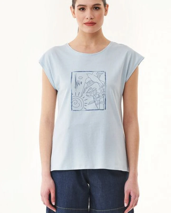 ORGANICATION T-Shirt aus Bio-Baumwolle mit Print