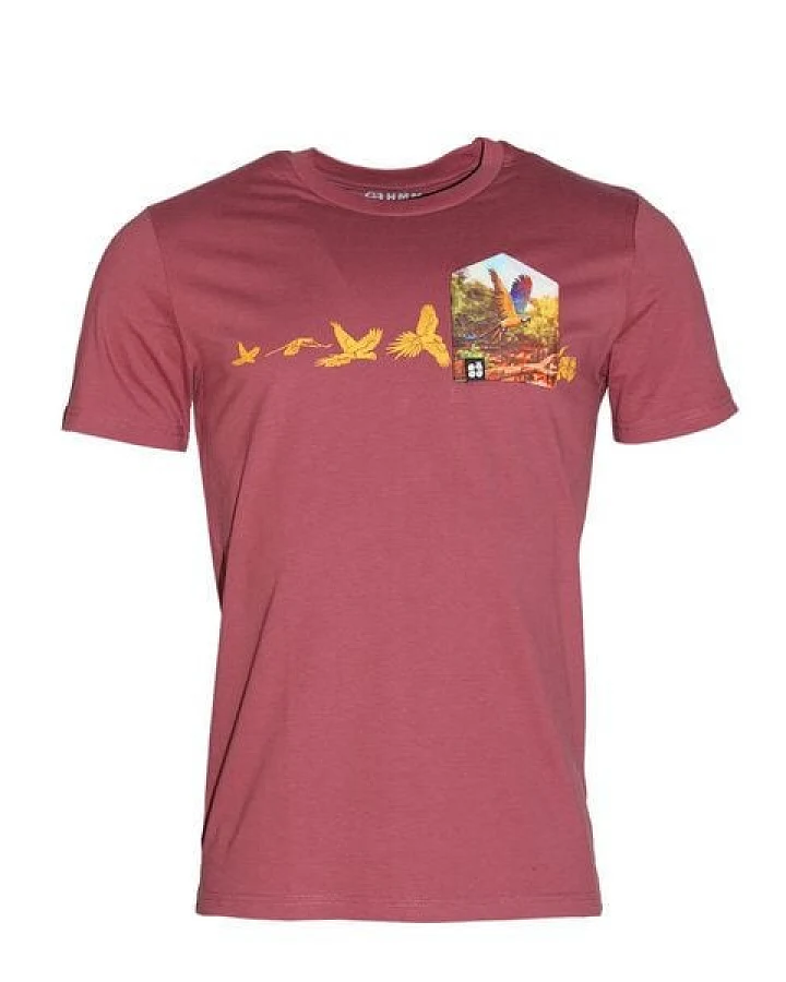 FÄDD Herren T-Shirt Rundhals aus Bio-Baumwolle "Papafly BT" Rot