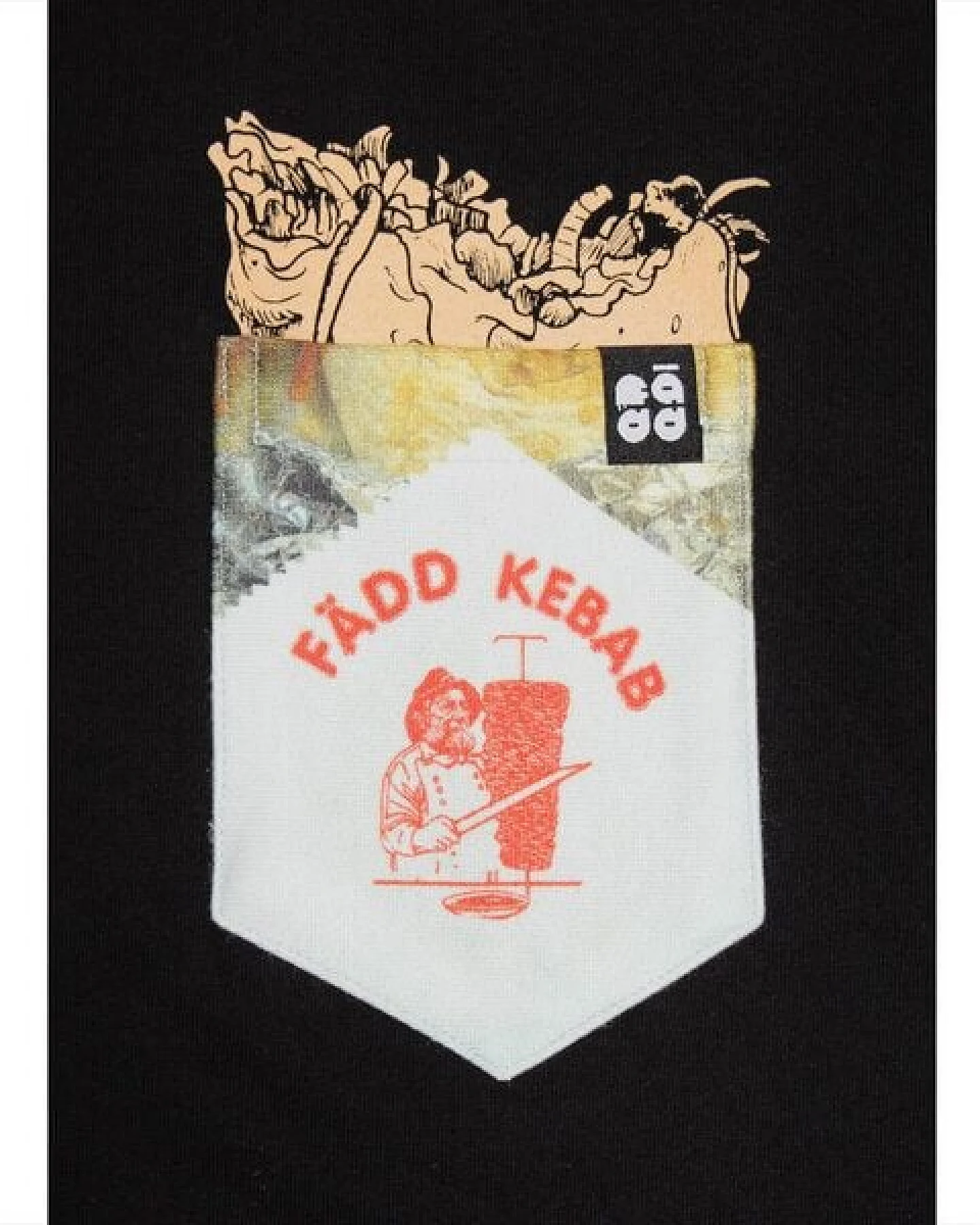 FÄDD Herren T-Shirt Rundhals aus Bio-Baumwolle "Döner" – Ansicht 2