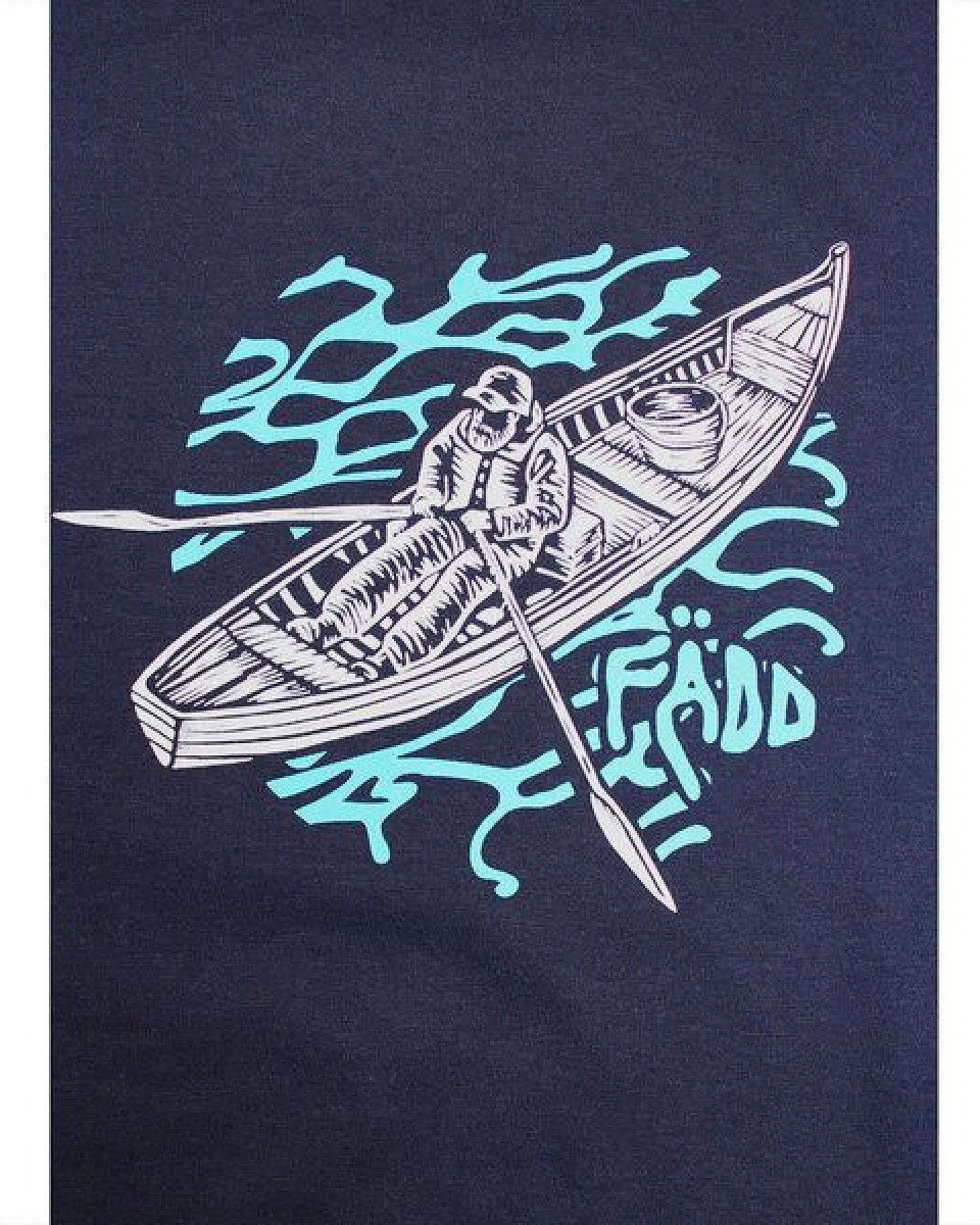 FÄDD Herren T-Shirt Rundhals aus Bio-Baumwolle "Triptic Boot" Grau – Ansicht 2