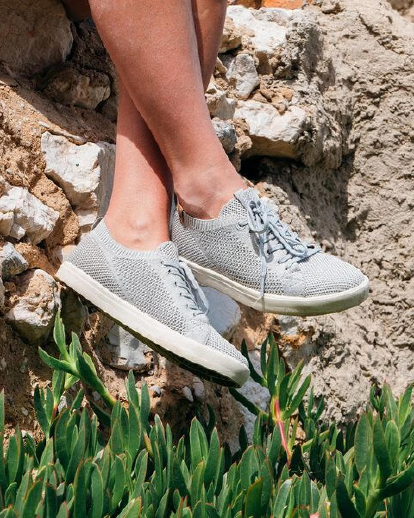 Saola - Cannon Light Grey, vegane Sneaker – Ansicht 2