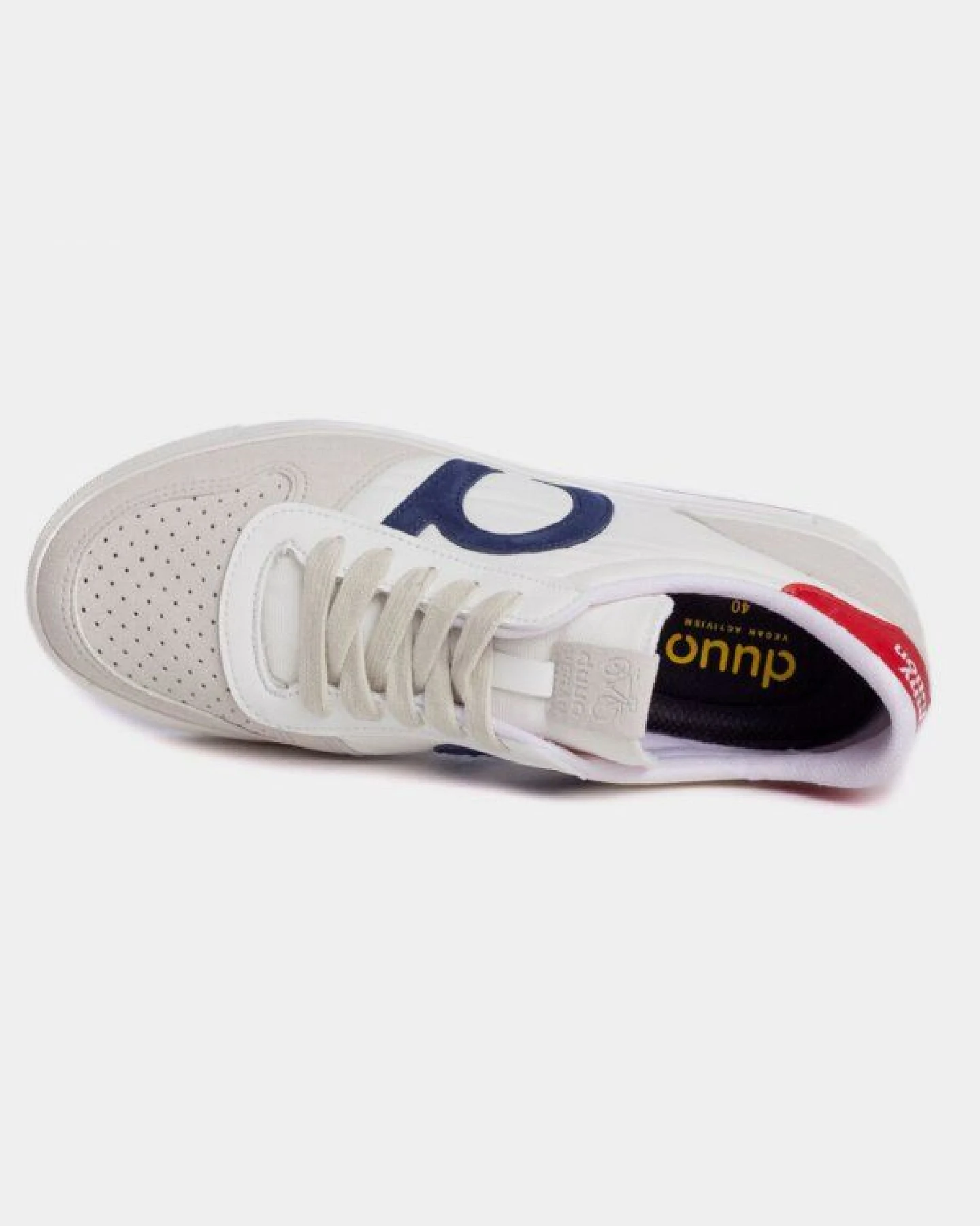 Duuo - Altona White/Blue, vegane Schuhe – Ansicht 2