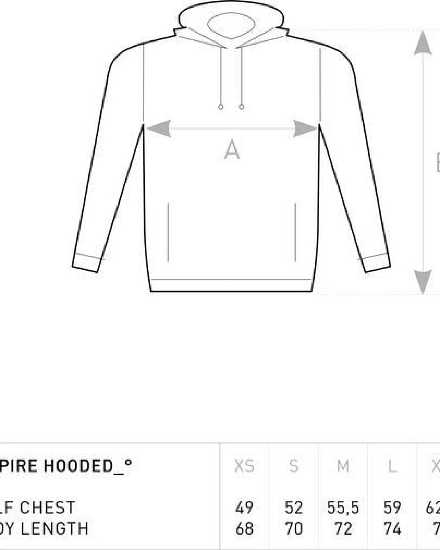 B&C Collection Inspire Hooded Sweat mit Kapuze Hoodie Kapuzenpullover – Ansicht 3