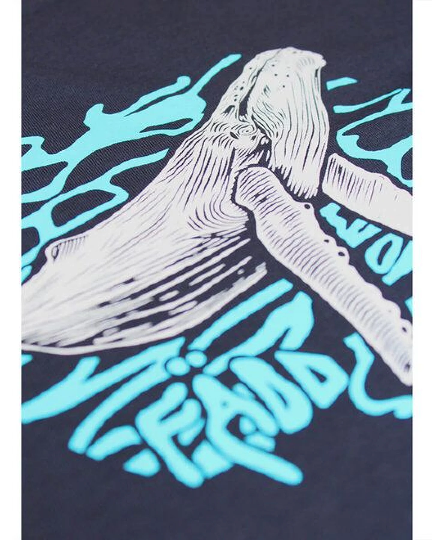 Herren T-Shirt Rundhals aus Bio-Baumwolle "Triptic Wal" Grau von Fädd – Ansicht 4