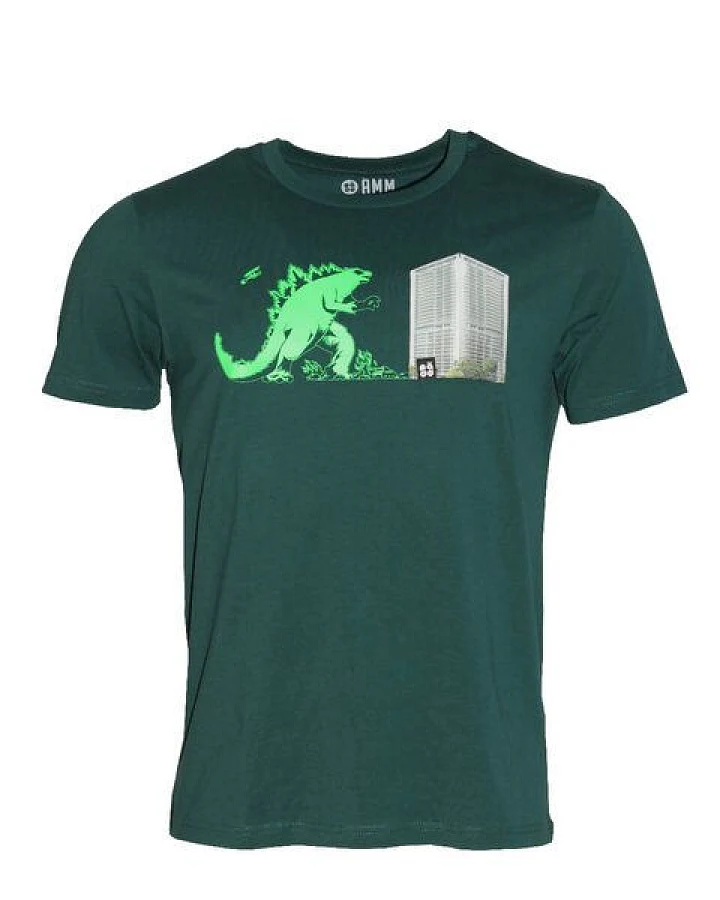 Herren T-Shirt Rundhals aus Bio-Baumwolle "Kaiju BT" Grün von Fädd
