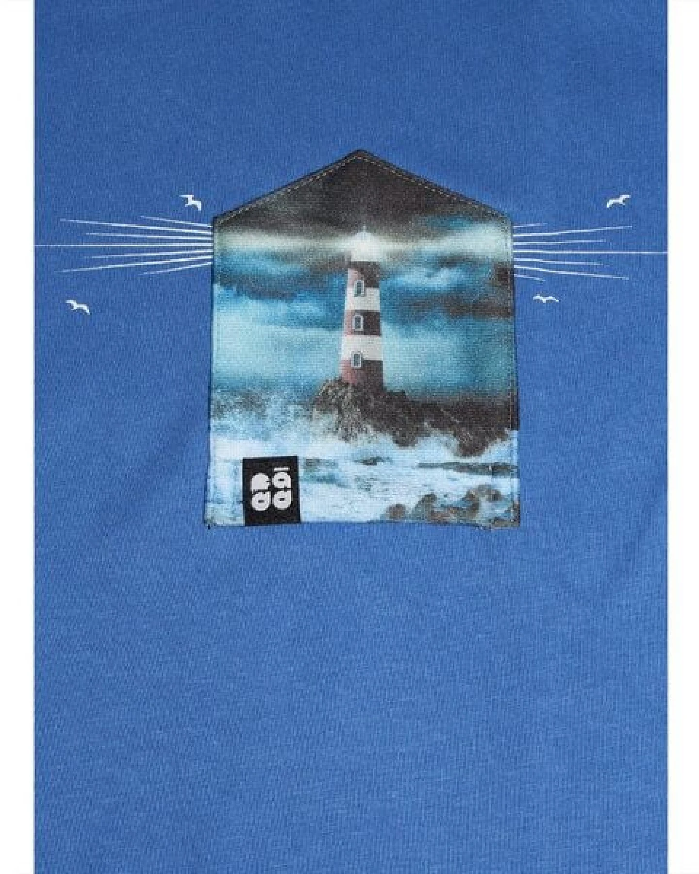 FÄDD Herren T-Shirt Rundhals aus Bio-Baumwolle "Teuchtlurm BT" Blau – Ansicht 2