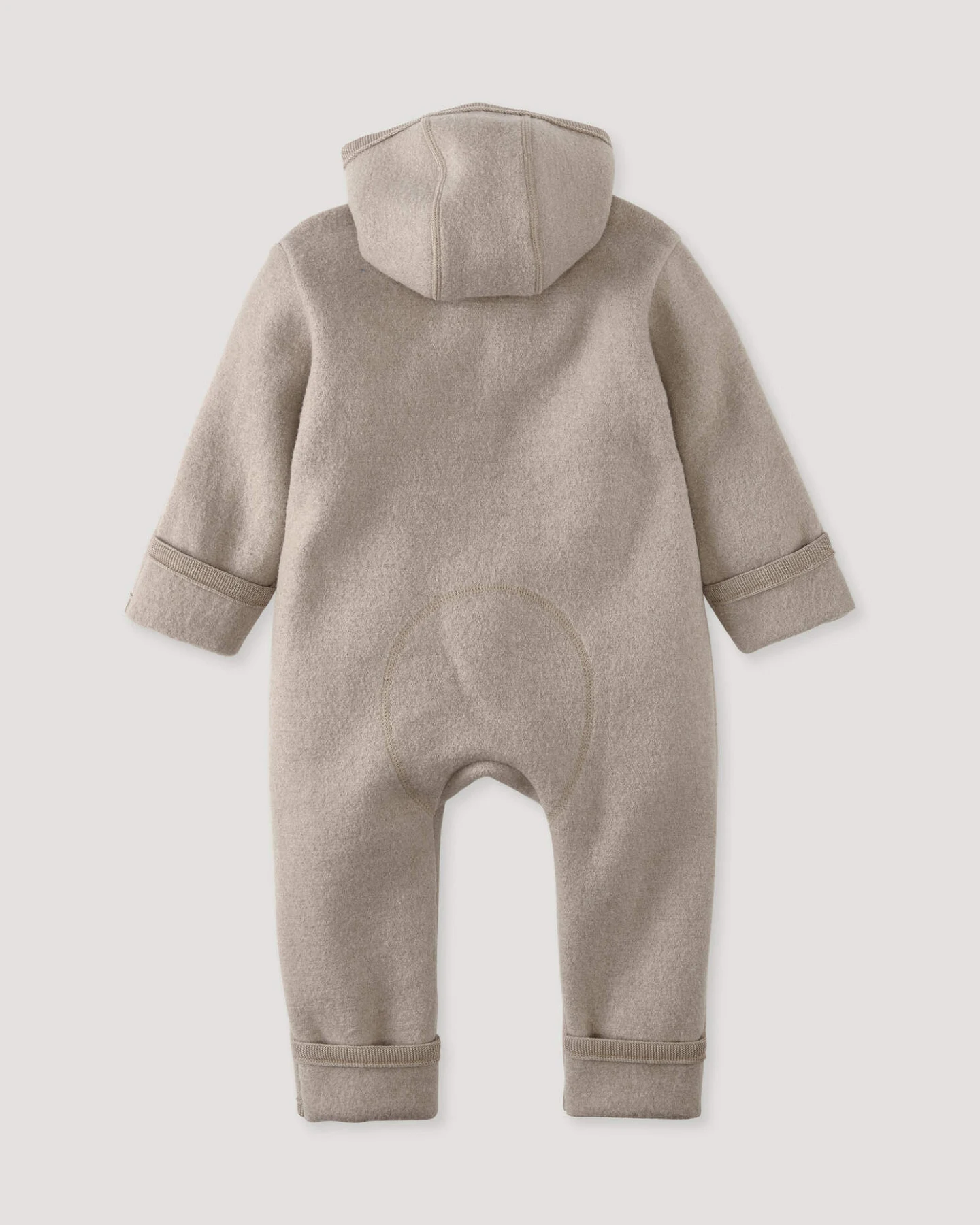 hessnatur Baby Wollwalk Overall aus Bio-Merinowolle - beige - Größe 98 – Ansicht 2