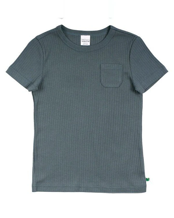 Fred's World by Green Cotton "Green Cotton" T-Shirt gerippt