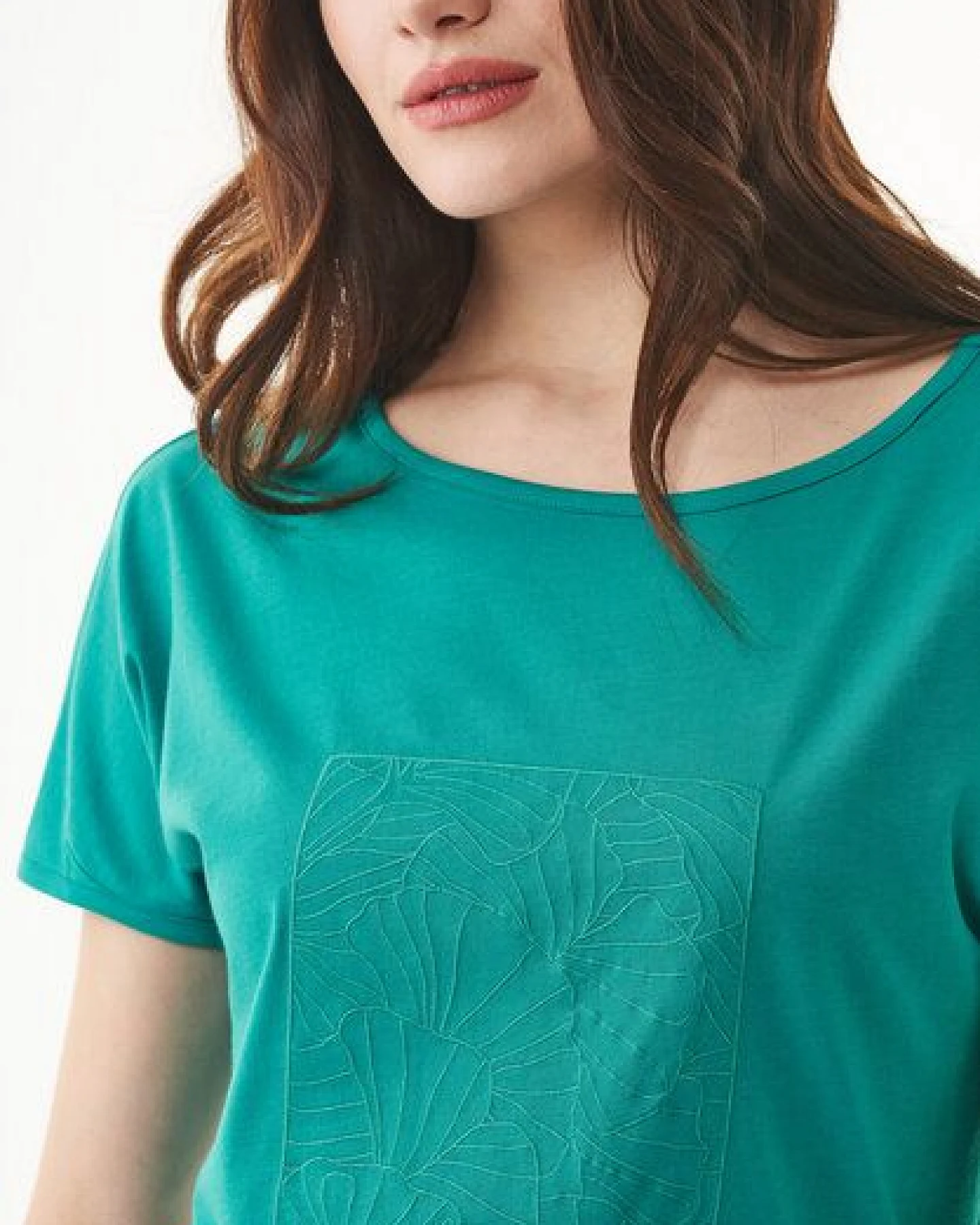 ORGANICATION T-Shirt aus TENCEL Modal und Bio-Baumwolle mit Stickerei – Ansicht 4