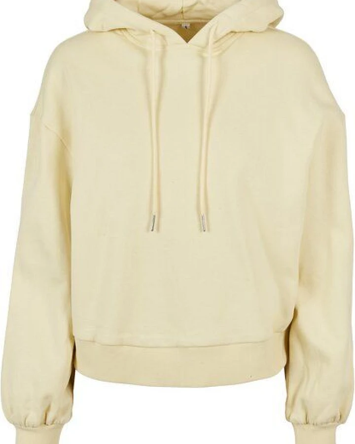 Build Your Brand Ladies´ Organic Oversized Hoody flauschige Kapuze bis 5XL