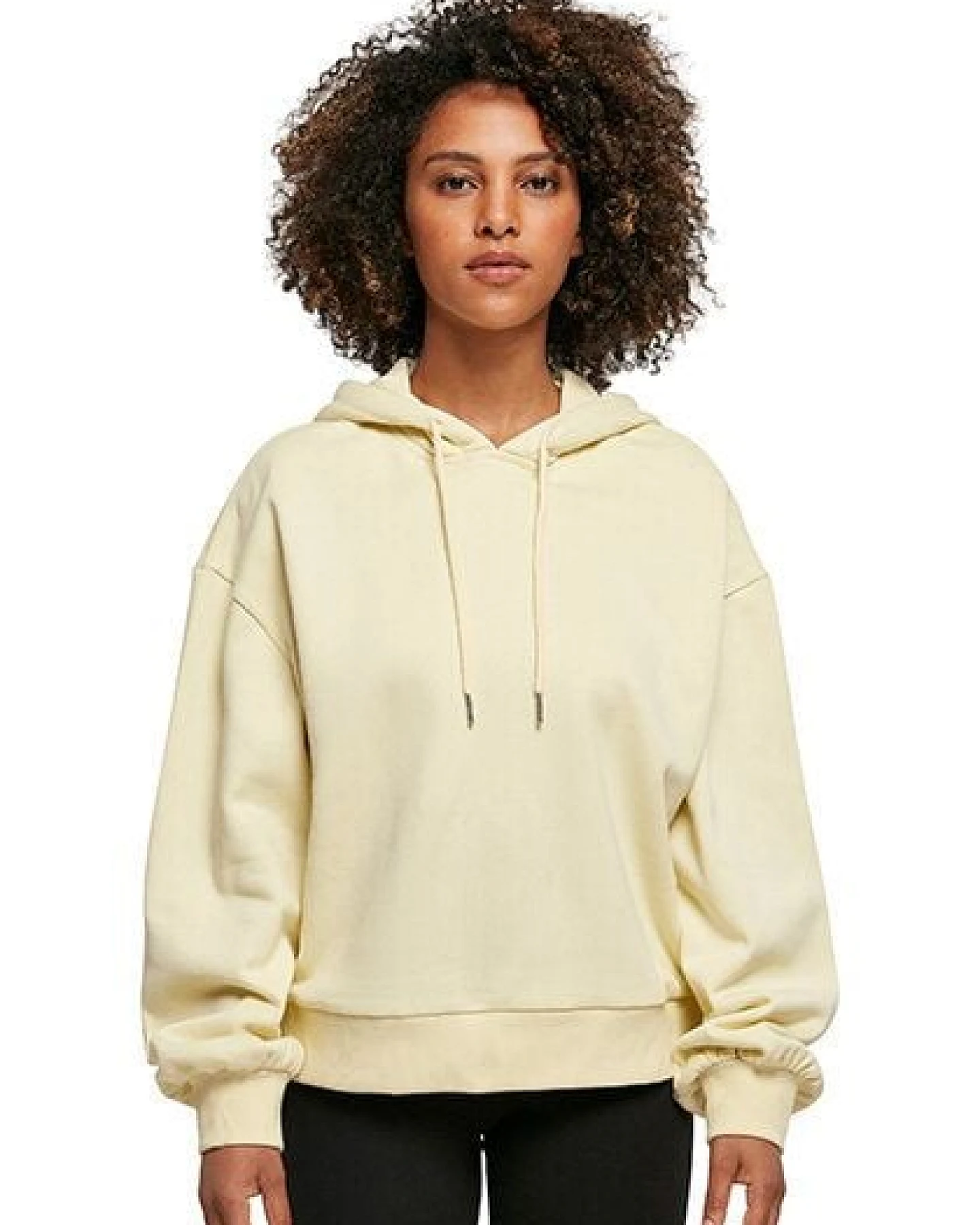 Build Your Brand Ladies´ Organic Oversized Hoody flauschige Kapuze bis 5XL – Ansicht 2