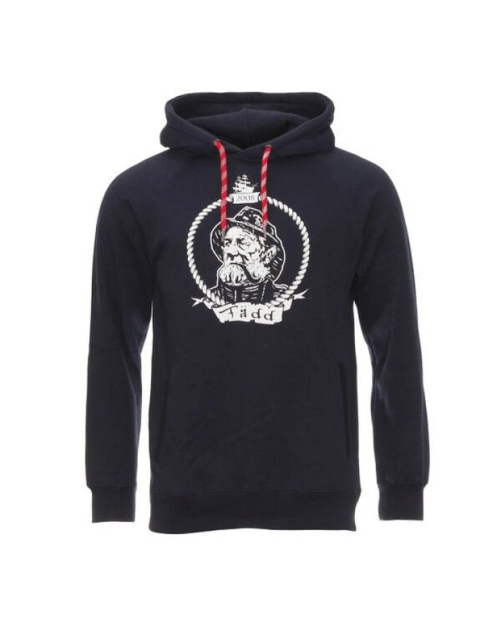 FÄDD Herren Sweatshirt Hoodie Bio-Baumwolle "Wrack Blanker Hans" Navy Blau