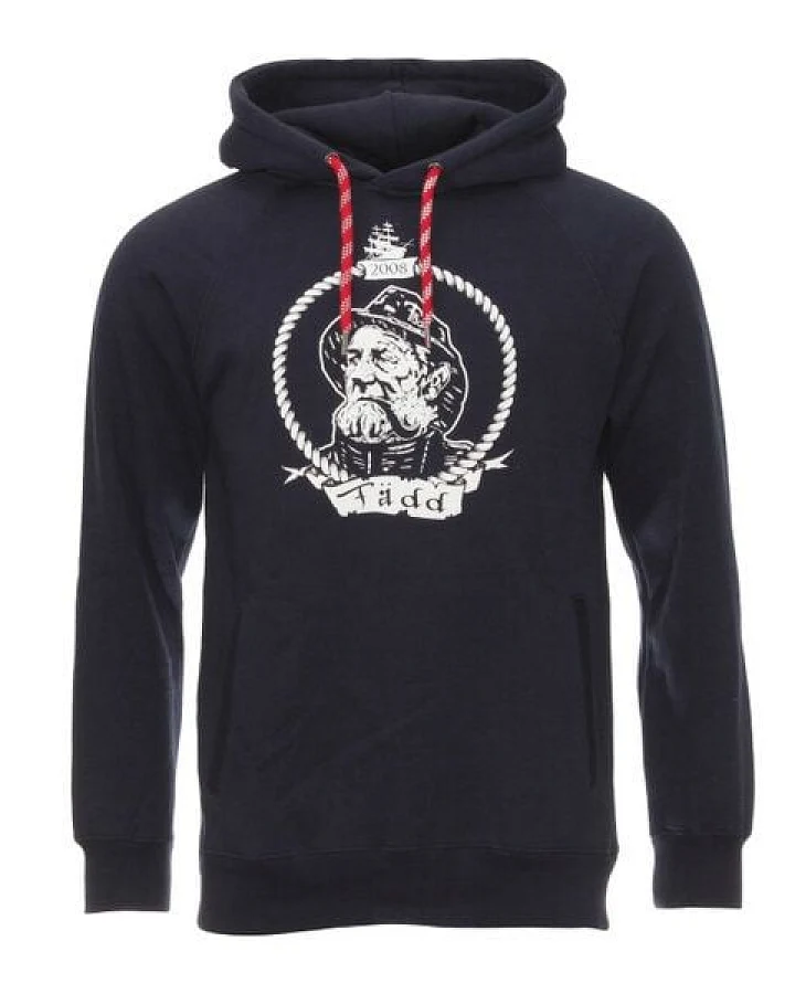 FÄDD Herren Sweatshirt Hoodie Bio-Baumwolle "Wrack Blanker Hans" Navy Blau
