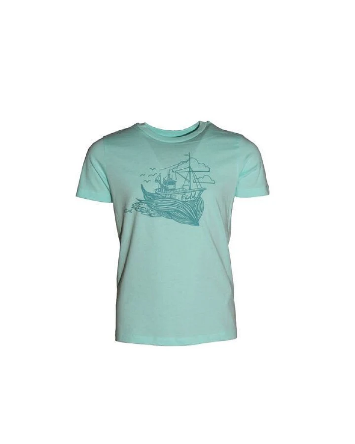FÄDD Kinder T-Shirt Rundhals aus Bio-Baumwolle "Kudder" Blau