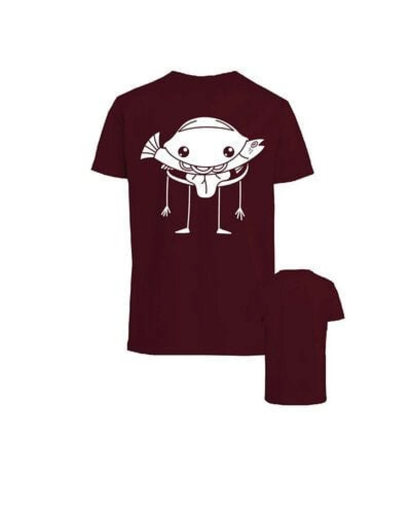 FÄDD Kinder T-Shirt Rundhals aus Bio-Baumwolle "Fischbrötchenboy" Rot – Ansicht 4