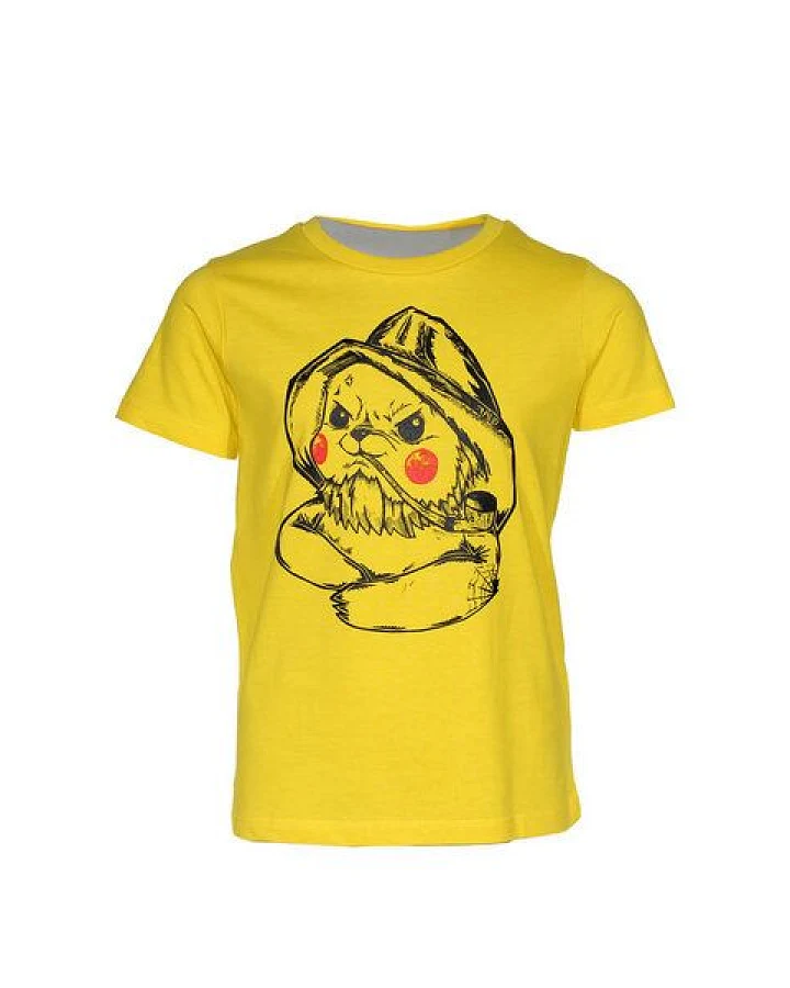 FÄDD Kinder T-Shirt Rundhals aus Bio-Baumwolle "PikHansChu" Gelb