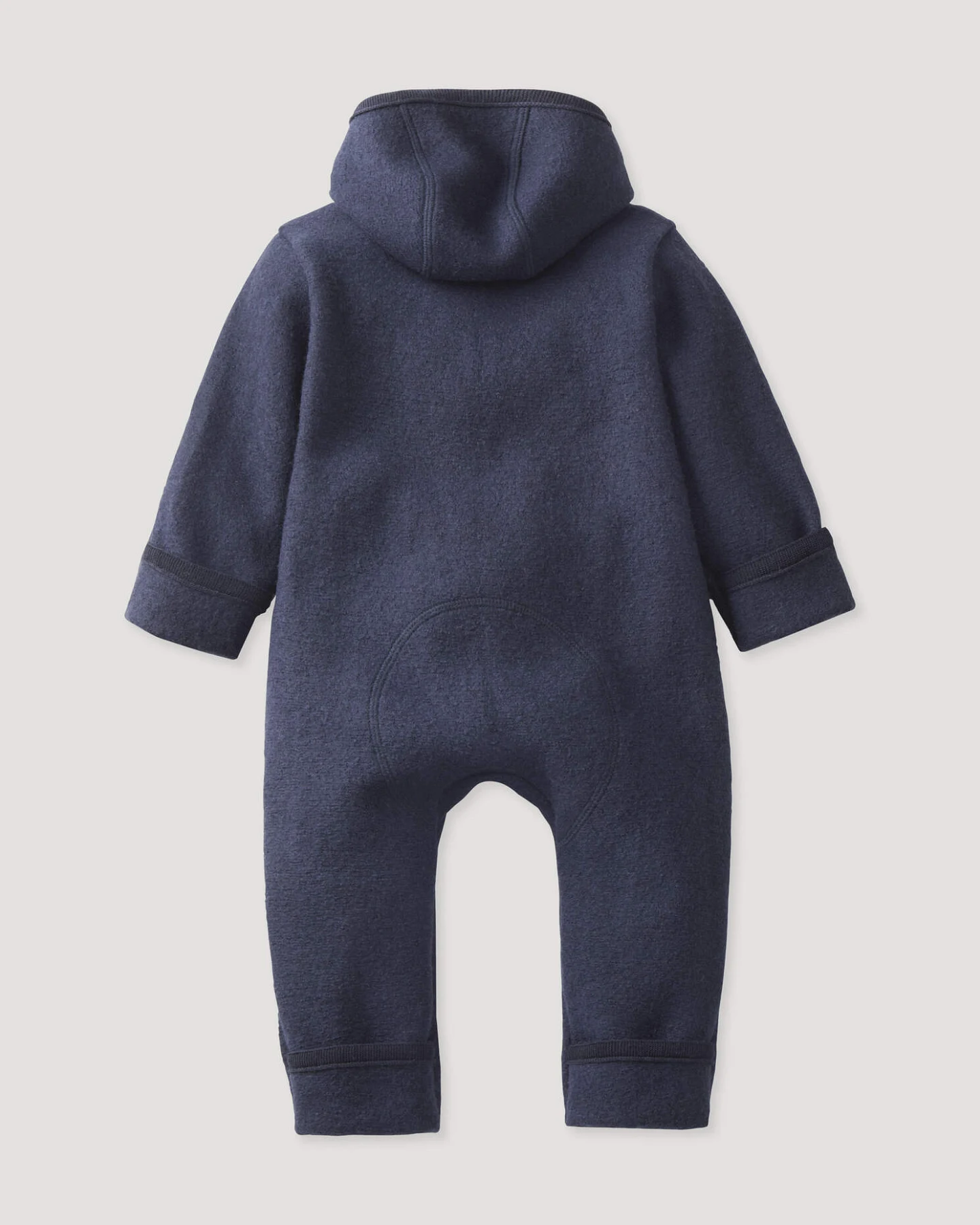 hessnatur Baby Wollwalk Overall aus Bio-Merinowolle - blau - Größe 98 – Ansicht 2