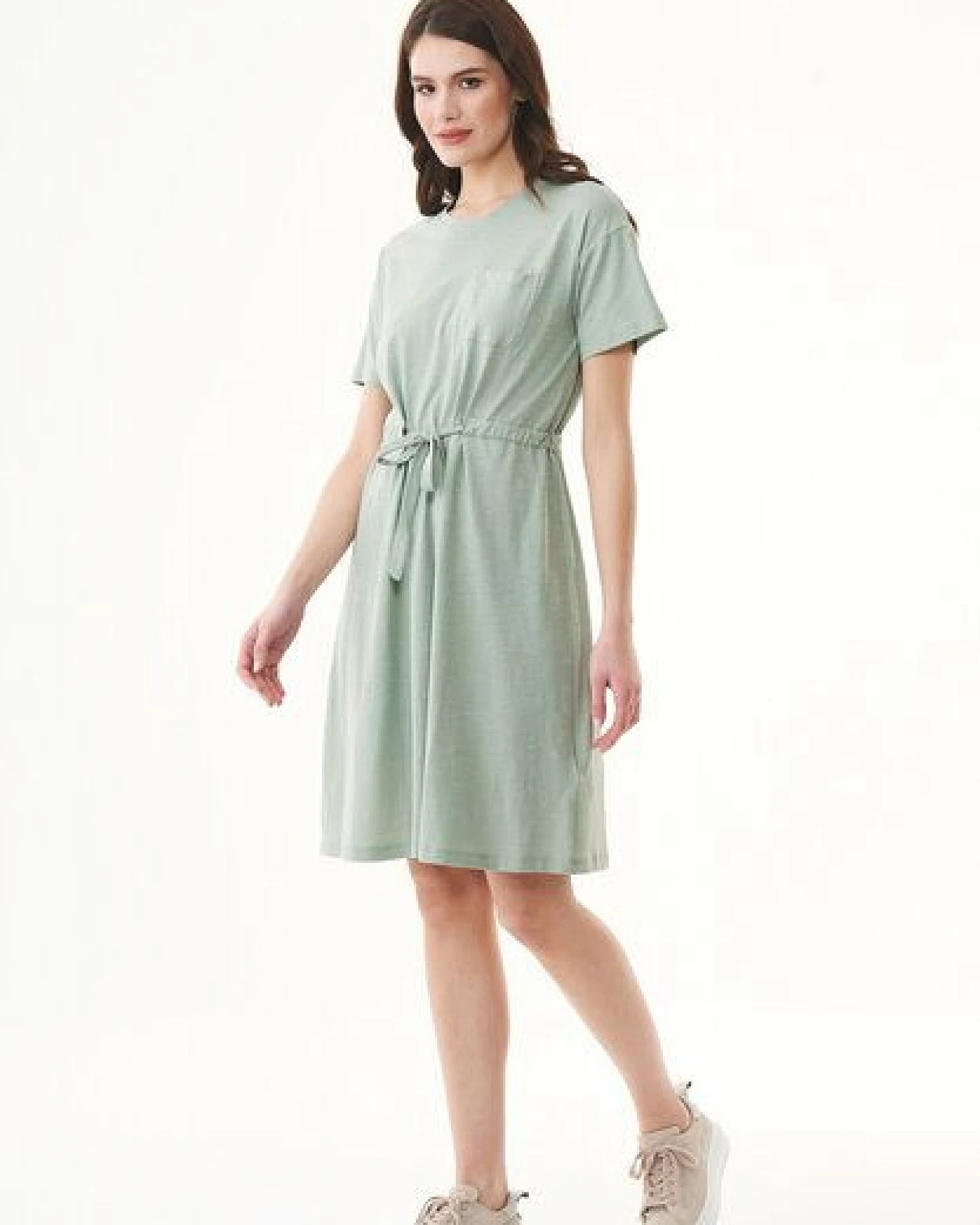 ORGANICATION Slub-Jersey-Kleid aus Bio-Baumwolle – Ansicht 3