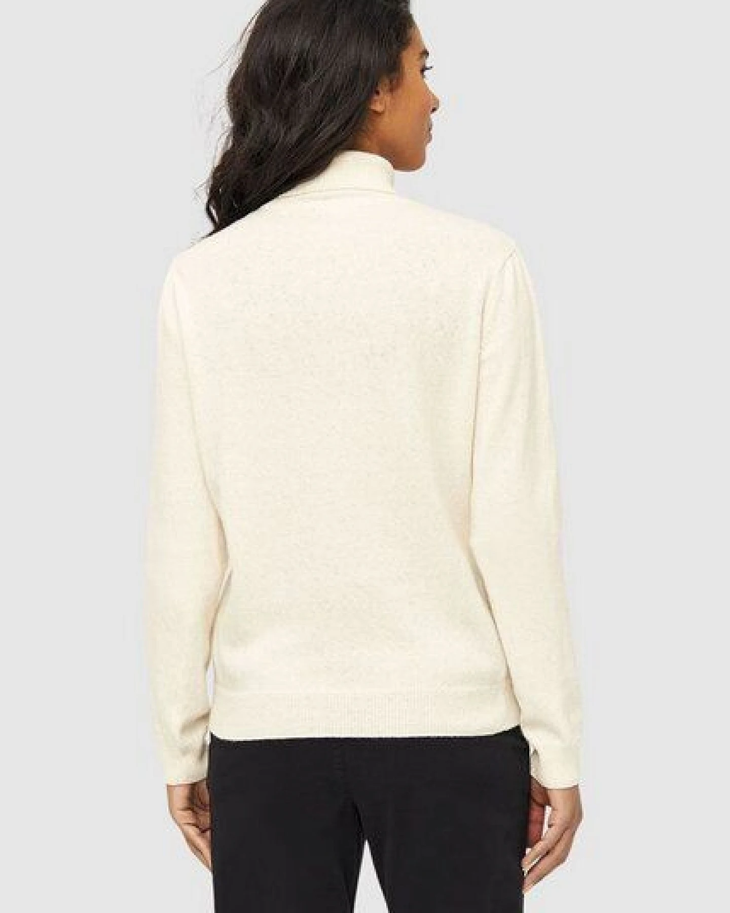 KnowledgeCotton Apparel Lambswool Roll Neck – Ansicht 2