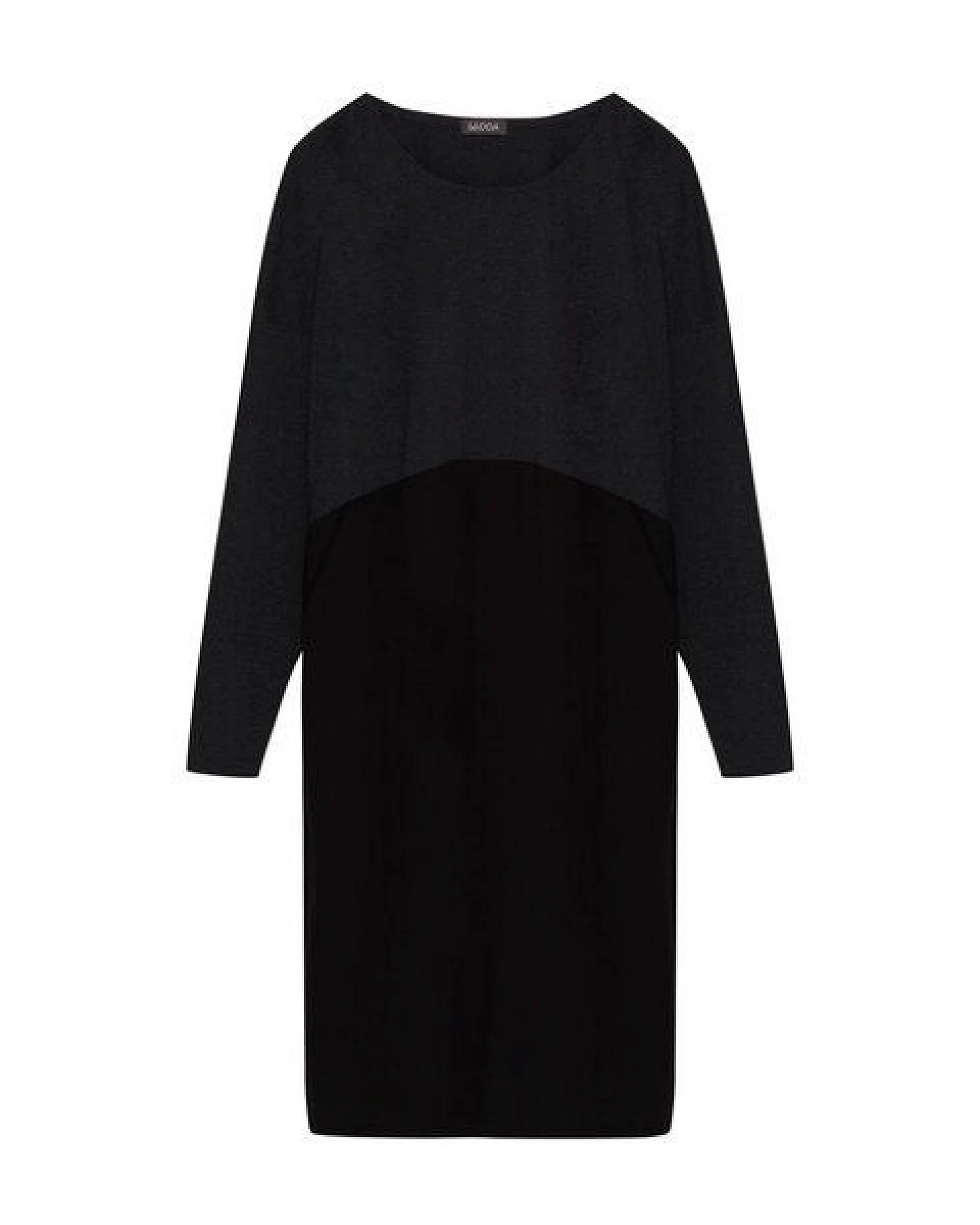 WiDDA berlin Jerseykleid ZWO Grau/Schwarz aus Bio-Baumwolle und recycelten Materialien – Ansicht 2