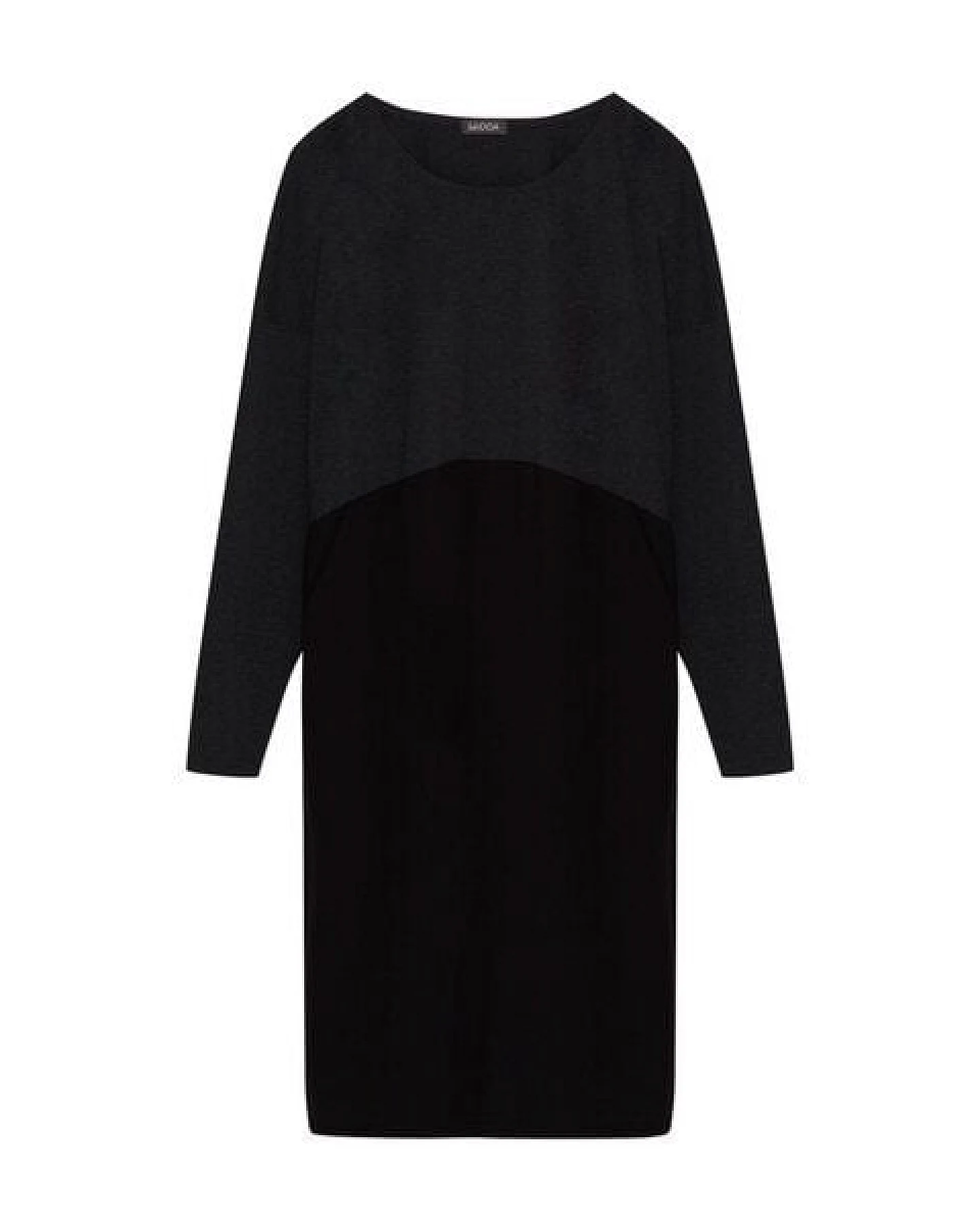 WiDDA berlin Jerseykleid ZWO Grau/Schwarz aus Bio-Baumwolle und recycelten Materialien – Ansicht 2