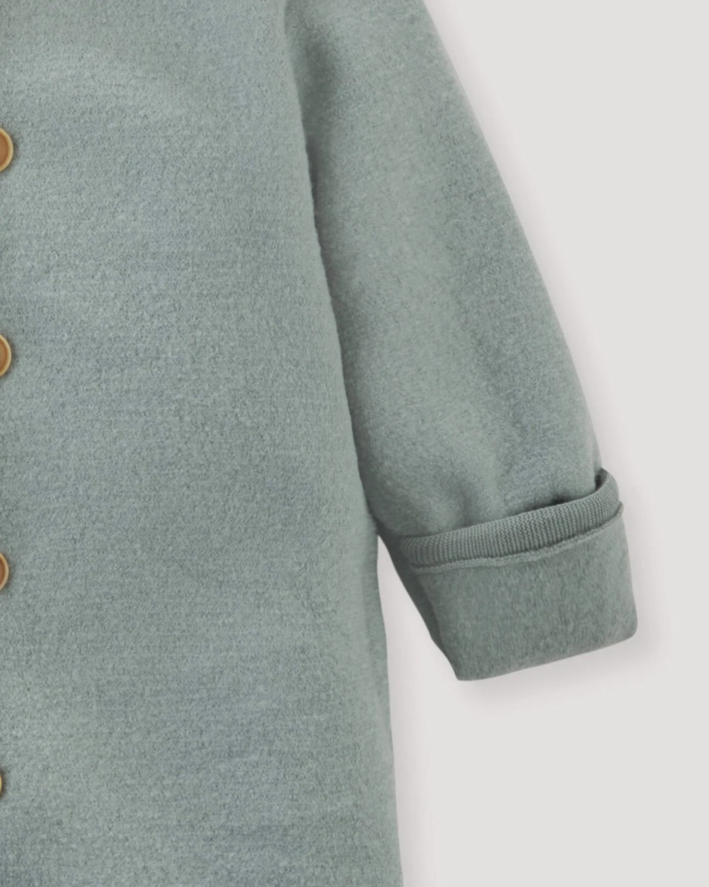 hessnatur Baby Wollwalk Overall aus Bio-Merinowolle - grün - Größe 98 – Ansicht 3