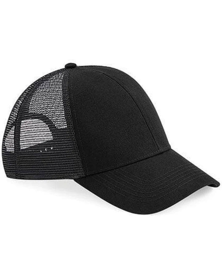 Beechfield Organic Cap mit Kunstoffverschluss aus Bio - Baumwolle