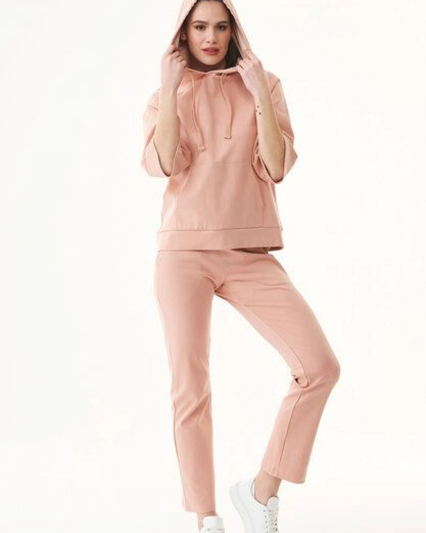 ORGANICATION 3/4 Arm Kapuzenpullover aus Bio-Baumwolle – Ansicht 2