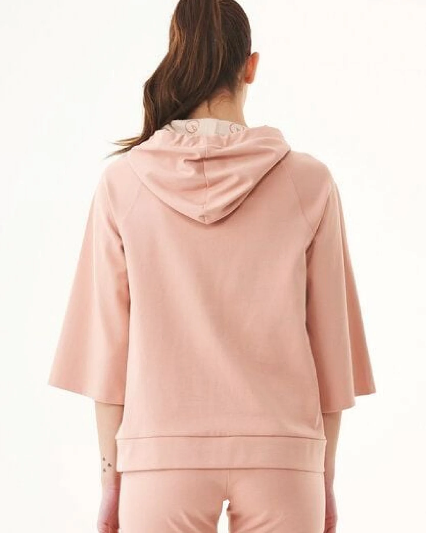 ORGANICATION 3/4 Arm Kapuzenpullover aus Bio-Baumwolle – Ansicht 4