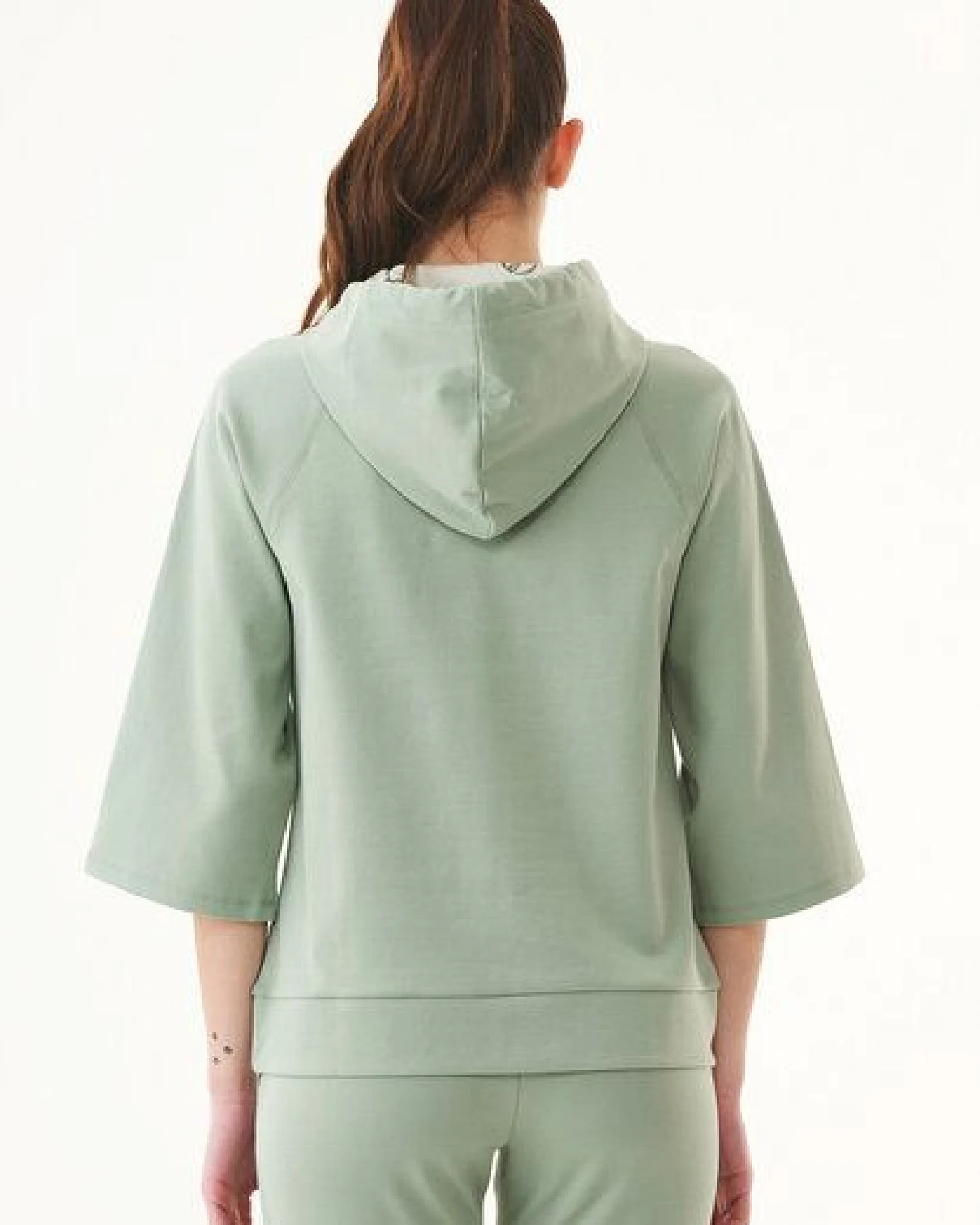 ORGANICATION 3/4 Arm Kapuzenpullover aus Bio-Baumwolle – Ansicht 4