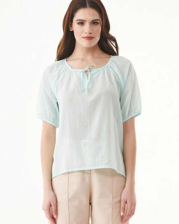 ORGANICATION Bluse aus Bio-Baumwoll-Voile