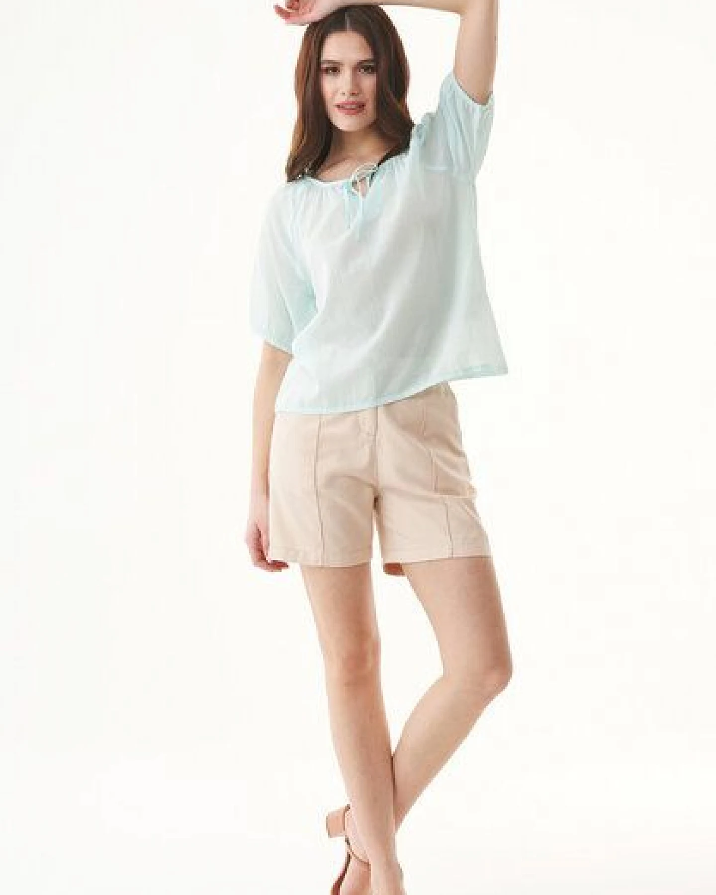 ORGANICATION Bluse aus Bio-Baumwoll-Voile – Ansicht 2