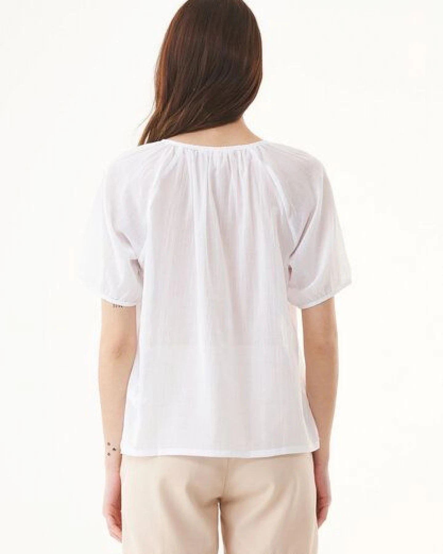 ORGANICATION Bluse aus Bio-Baumwoll-Voile – Ansicht 4