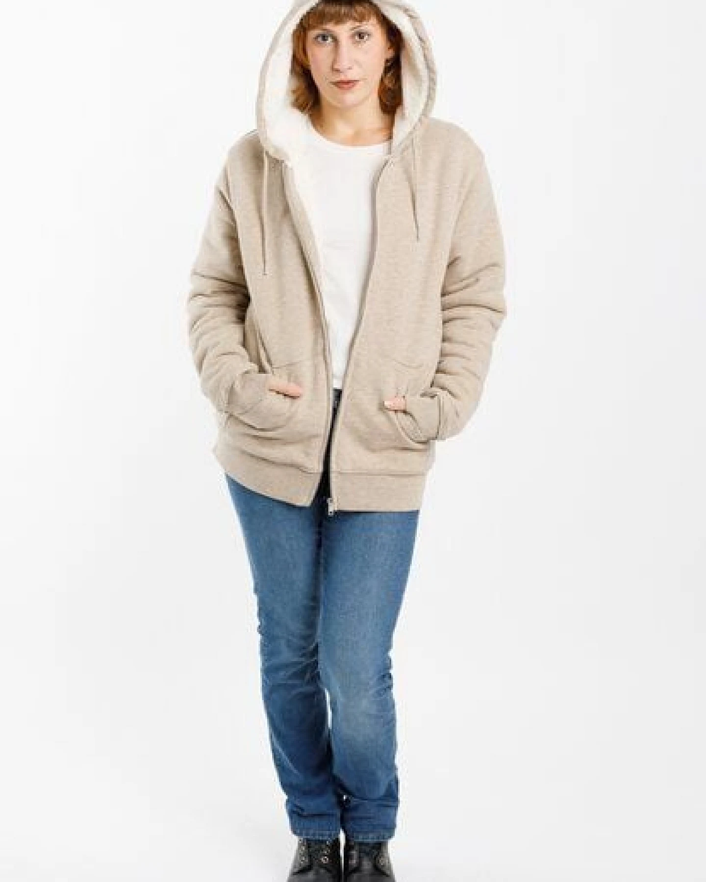 TORLAND Winter-Sweater mit Kapuze und Fleece-Futter HYGGER SHERPA – Ansicht 4