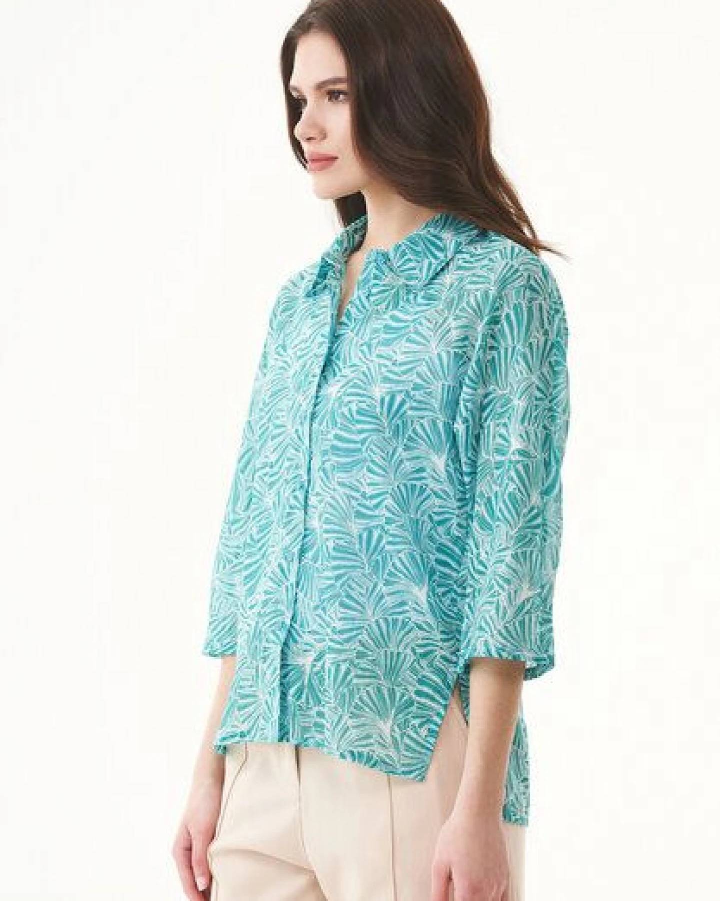 ORGANICATION Hemdbluse aus Bio-Baumwoll-Voile – Ansicht 3