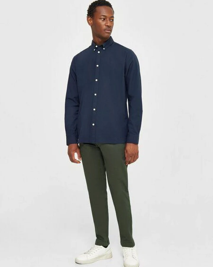KnowledgeCotton Apparel Chinohose - LUCA Slim Fit chino pant - mit Bio-Baumwolle