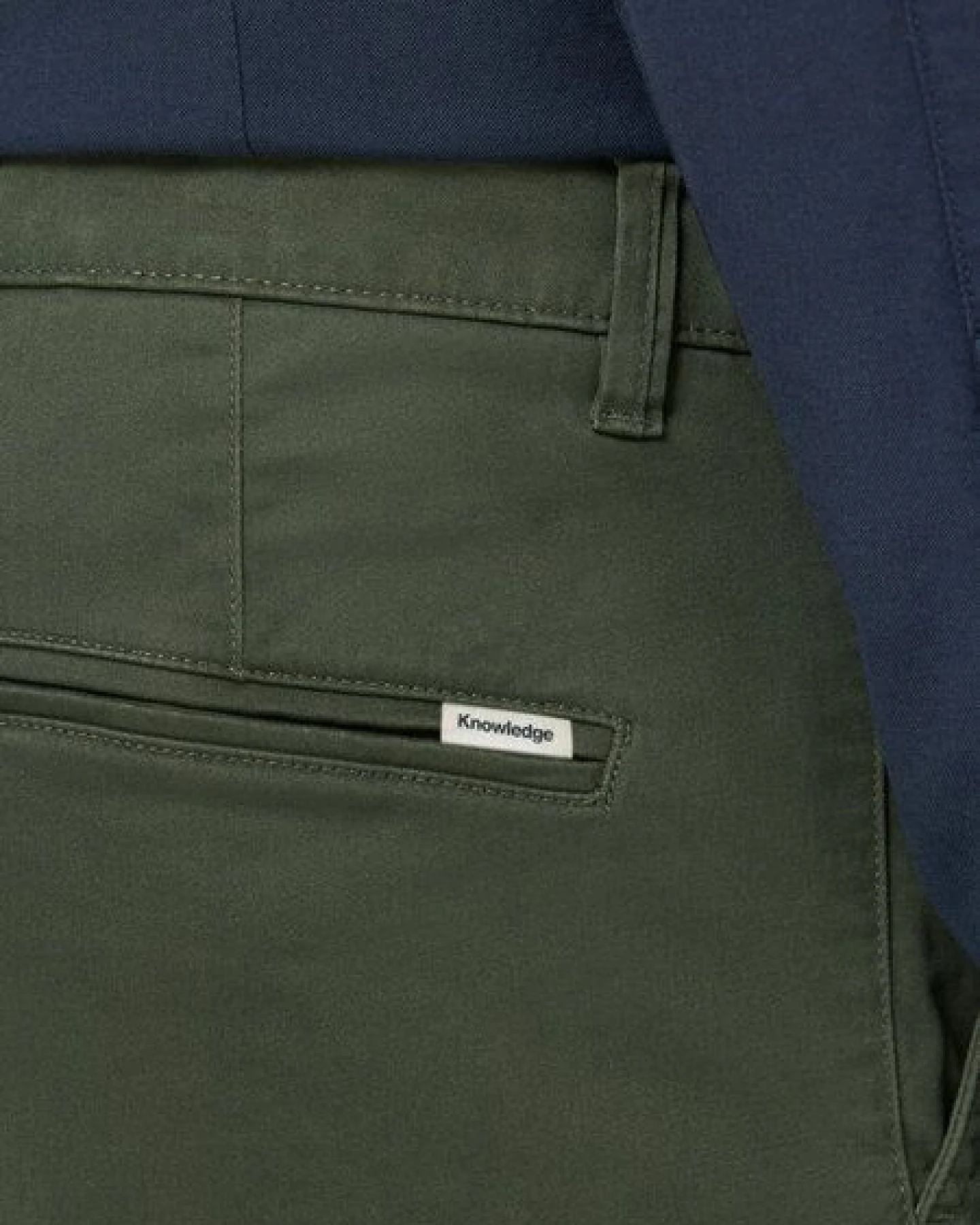 KnowledgeCotton Apparel Chinohose - LUCA Slim Fit chino pant - mit Bio-Baumwolle – Ansicht 3